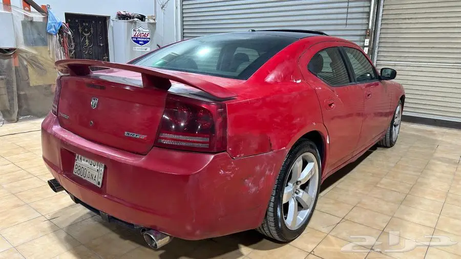 دوج تشارجر SRT8 2007 احمر 6.1L 2
