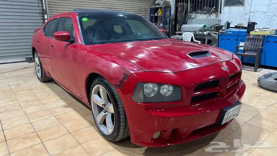 دوج تشارجر SRT8 2007 احمر 6.1L 3
