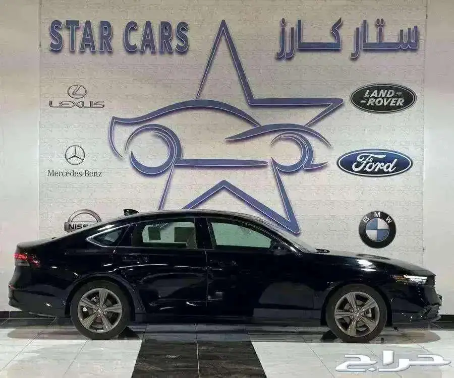 هوندا اكورد LX 2025 اسود ستاندر ونص فل سعودي 2