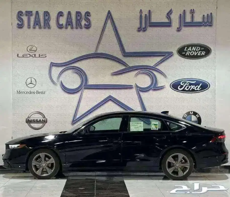 هوندا اكورد LX 2025 اسود ستاندر ونص فل سعودي 1