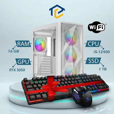 بي سي قيمنق المعالج i5 الرام 16 جيجا كرت شاشة RTX 3050 جديد 0
