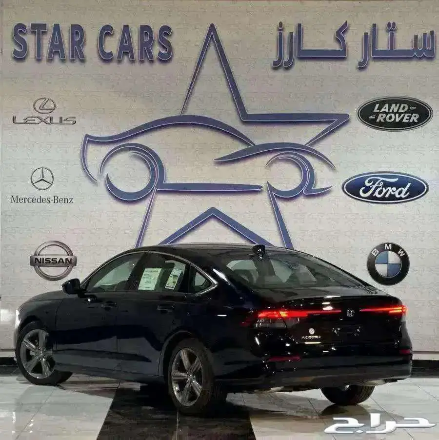 هوندا اكورد LX 2025 اسود ستاندر ونص فل سعودي 3