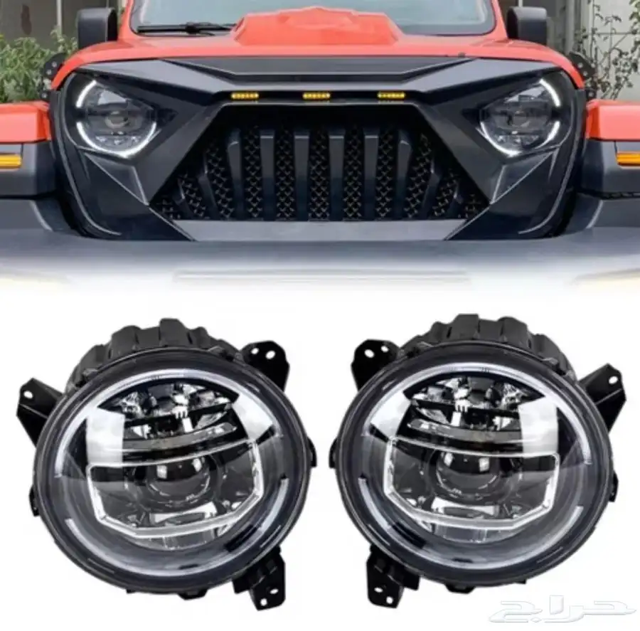 شمعات انوار رانجلر جي ال wrangler jl head light 1