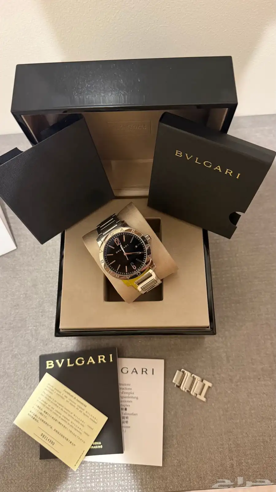 للبيع ساعة بولقري bvlgari مقاس 41 رجالية 1