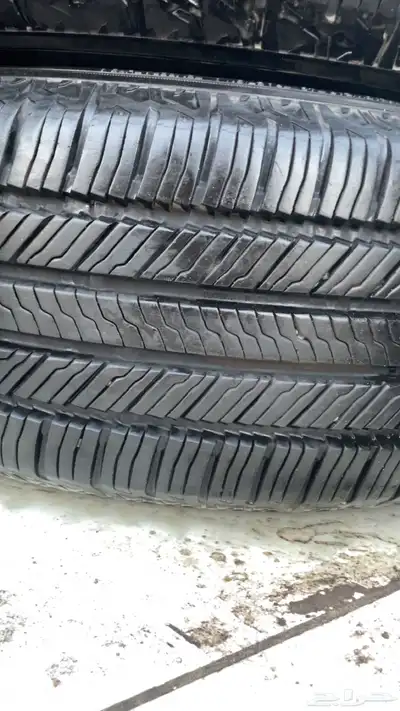 245 60 18 طقم كفرات شبه جديد يوكوهاما تاريخ 2023 2