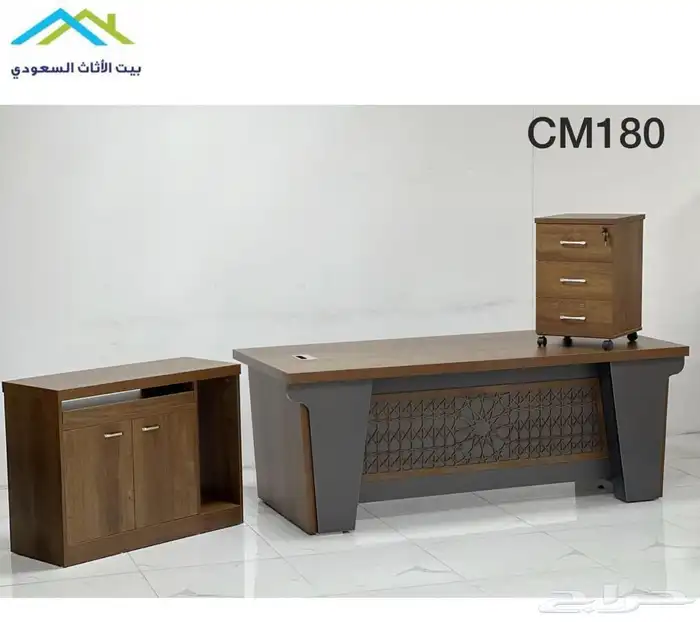 new office furniture جديد مكتب طقم جلد رمادي و مكاتب مدير 39