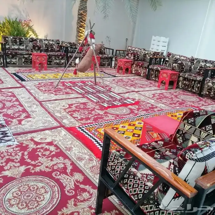 تاجير اركان شعبيه وخيام عربيه جلسات شعبيه كنب زال مكيفات 6