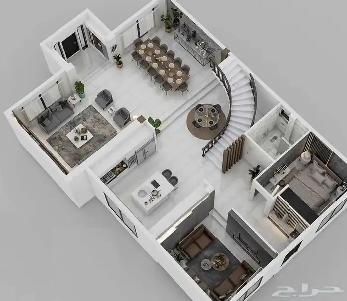 تصميم ديكور داخلي ومخططات فلل 1
