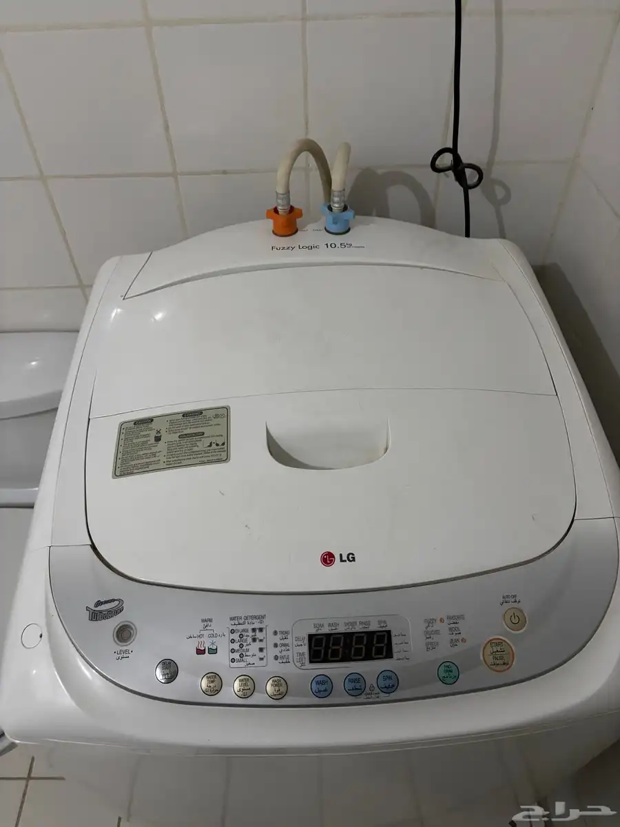 غسالة اوتوماتيك LG fuzzy logic 10.5KG بفتحة علوية 3