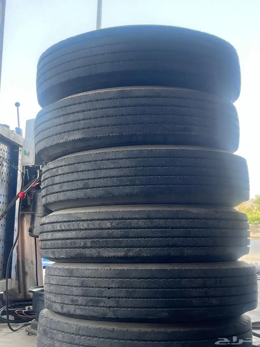 كفرات دنلوب وكاله مقاس 750 16 حق دينه 14 قاط نظيف جدا 0
