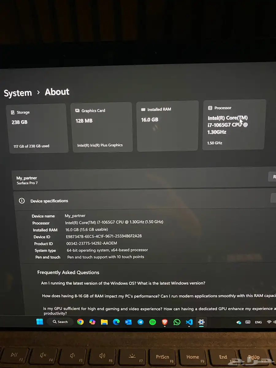 مايكروسوفت سيرفس برو 7 Microsoft surface pro 7 5