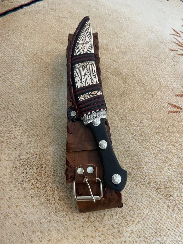 للبيع سكين فضه حزام 4