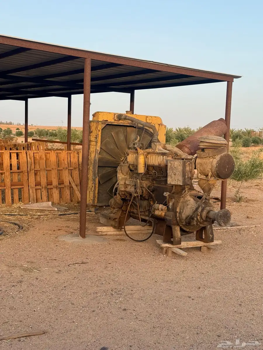 مكينة 400 حصان كتربلر جديده ونظيفه عمود شد بلد 0