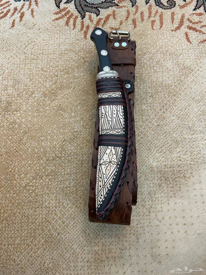 للبيع سكين فضه حزام 6