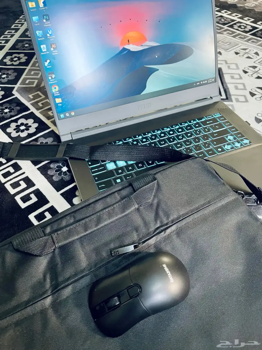 لاب توب العاب تردد شاشه 144 جيل 12 اي فايف Rtx2025 Msi 1