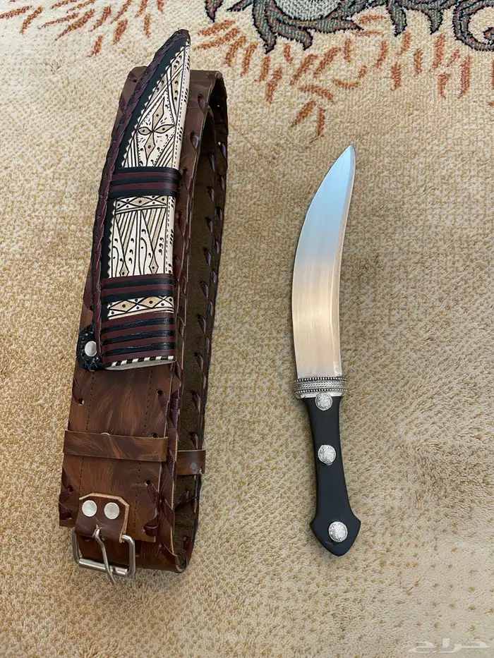 للبيع سكين فضه حزام 7