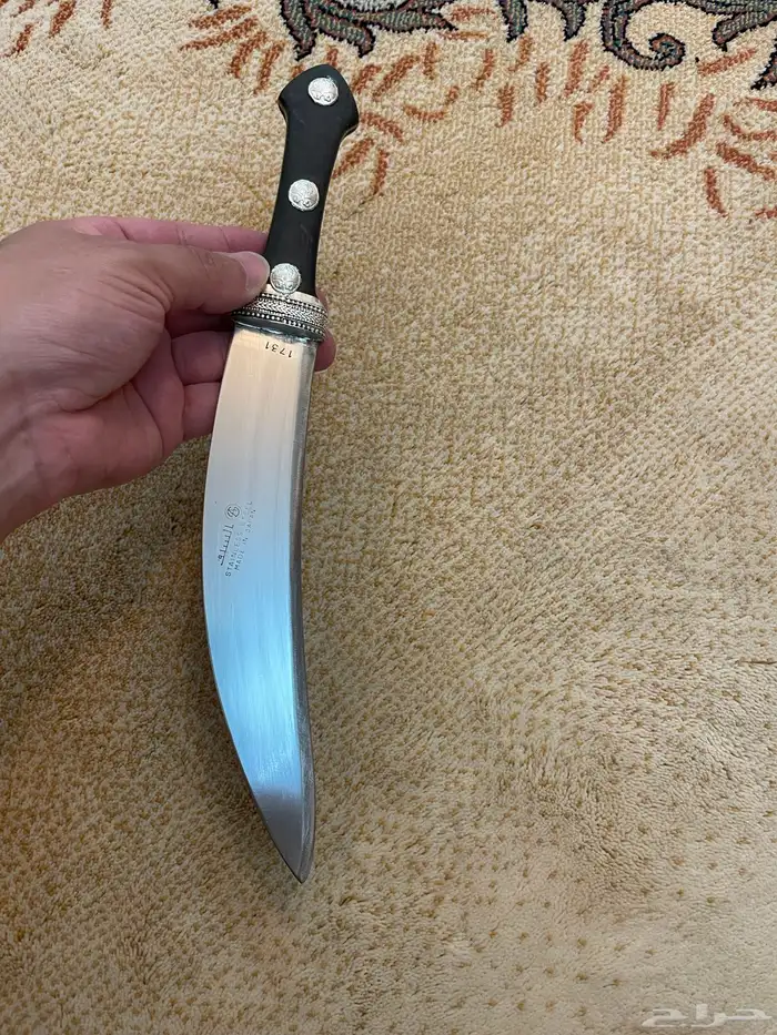 للبيع سكين فضه حزام 22