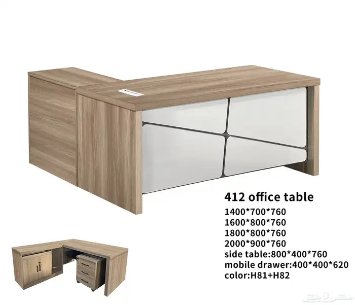 new office furniture جديد مكتب طقم جلد رمادي و مكاتب مدير 22