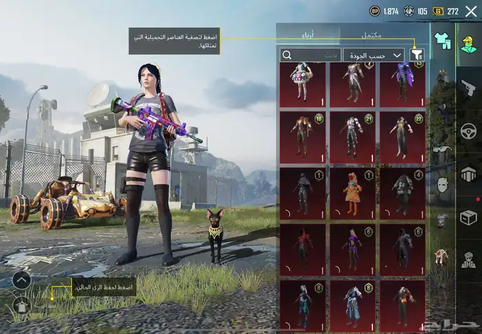 حساب ببجي للبدل 6