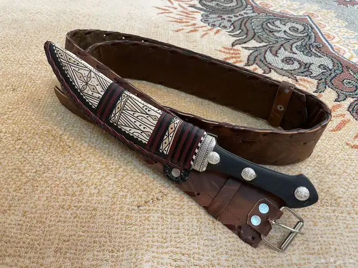 للبيع سكين فضه حزام 1