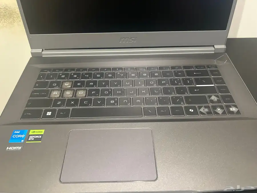 لابتوب msi thin 15 شبه جديد 1