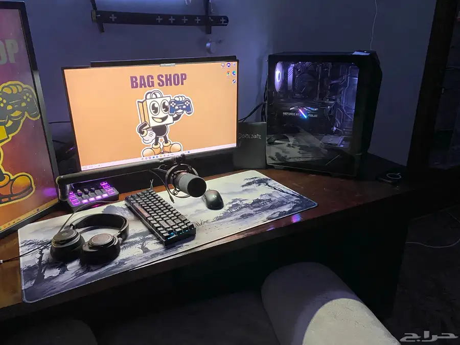 بيسي بي سي pc اخو الجديد ومعاه شاشه 180 هرتز منحنيه 0