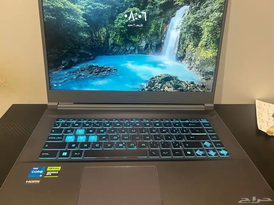 لابتوب msi thin 15 شبه جديد 2