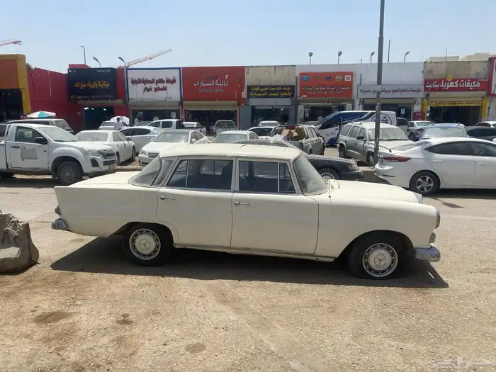 مارسيدس 1967فل كامل لون ابيض 1