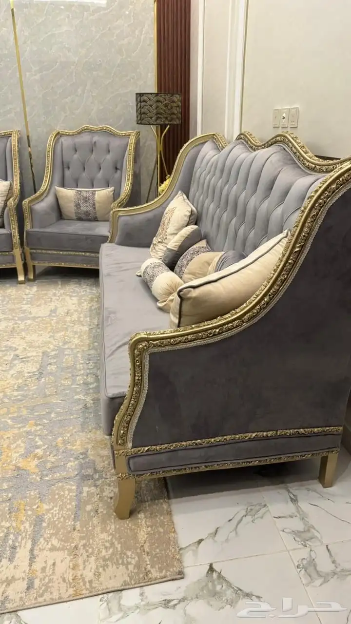مجلس كامل كنب شاشه طاوله ومكيف 1