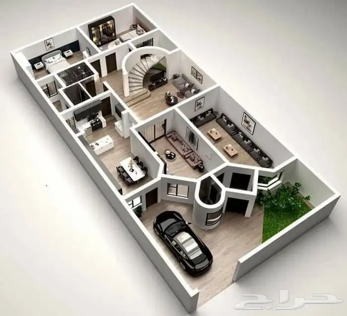تصميم ديكور داخلي ومخططات فلل 0