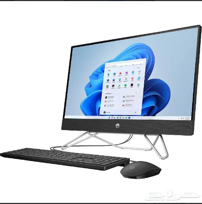 اتش بي الكل في واحد بي سي كمبيوتر مكتبي شامل مع طابعة hp 4