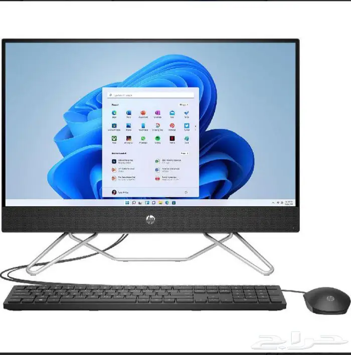 اتش بي الكل في واحد بي سي كمبيوتر مكتبي شامل مع طابعة hp 3