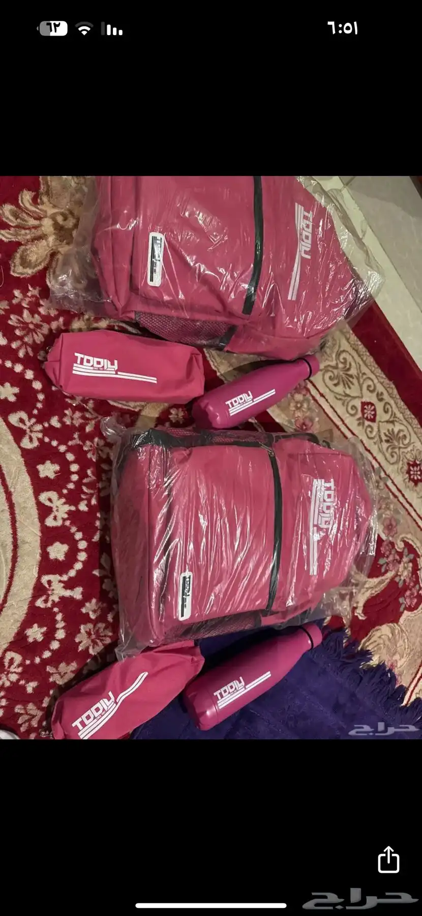 شنطة مدرسية ماركة تولي 3 قطع جديدة لتواصل 0