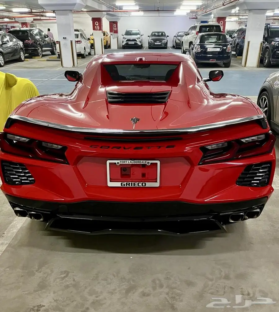 كورفيت C8 ستنغراي كشف Corvette C8 Stingray أحمر 2023م 6