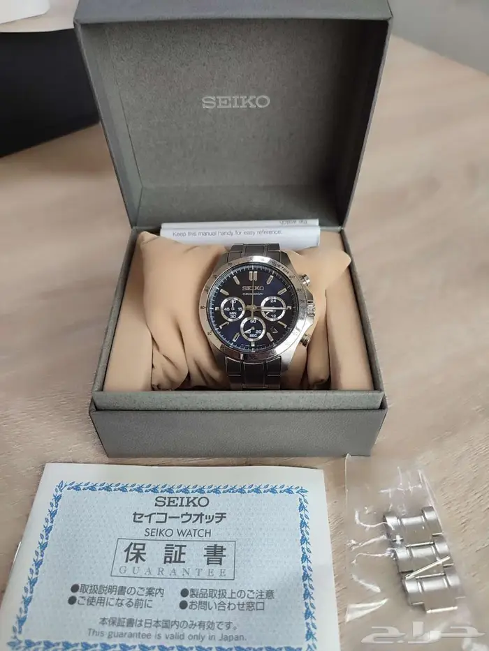سايكو كرونوجراف Seiko Chronograph QZ Blue dial 8T63-00D0 12