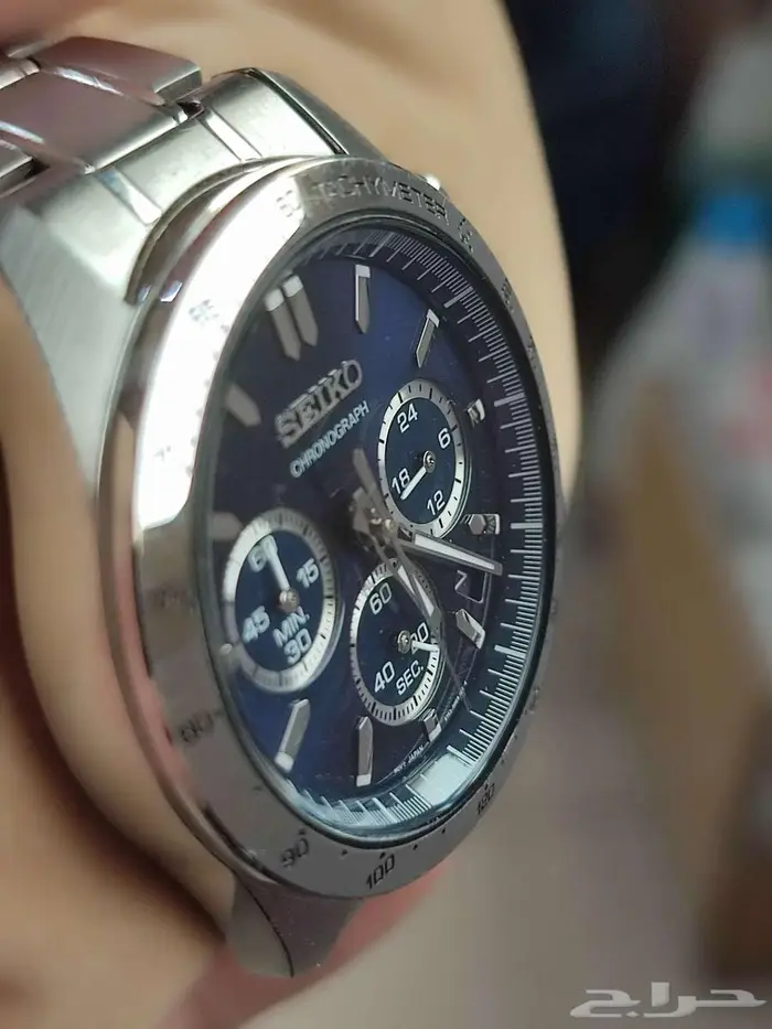 سايكو كرونوجراف Seiko Chronograph QZ Blue dial 8T63-00D0 0