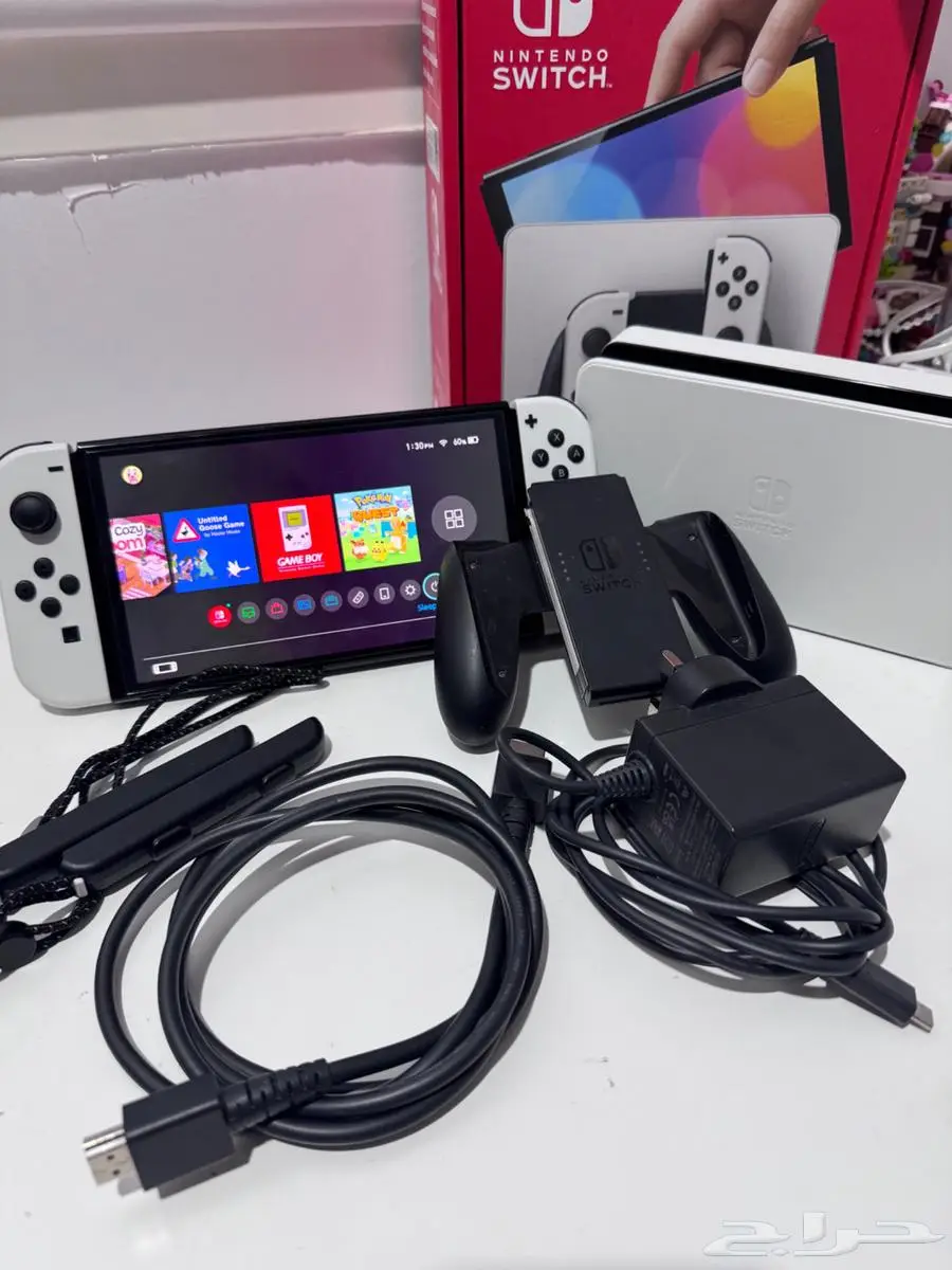 ننتندوسويتشOLED مع جميع الملحقات Nintendo Switch OLED Used 0