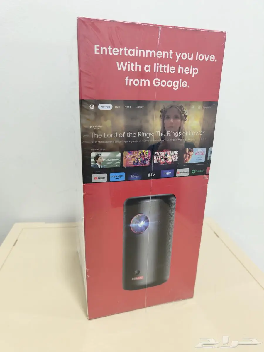 بروجكتور محمول من انكر ليزر 1080p ذكي واي فاي 3
