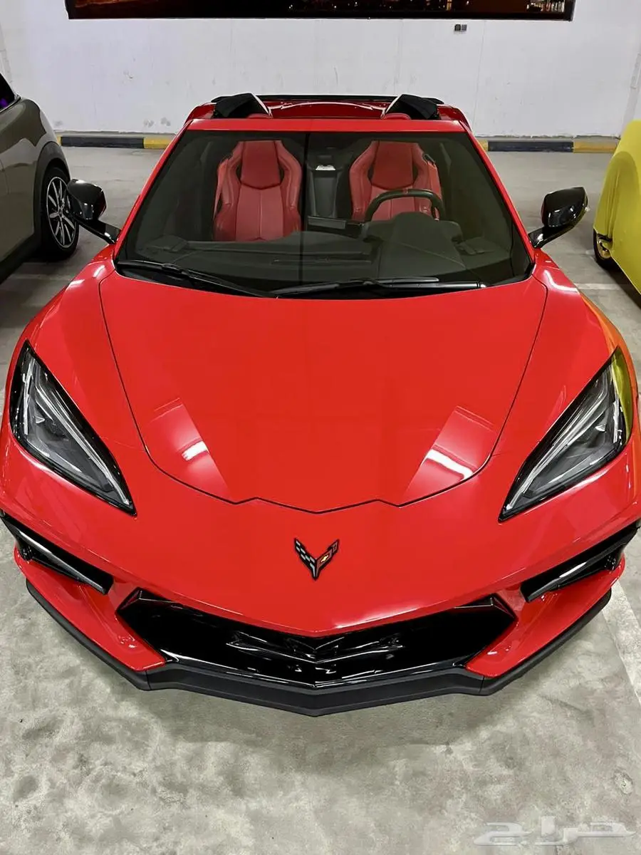 كورفيت C8 ستنغراي كشف Corvette C8 Stingray أحمر 2023م 1