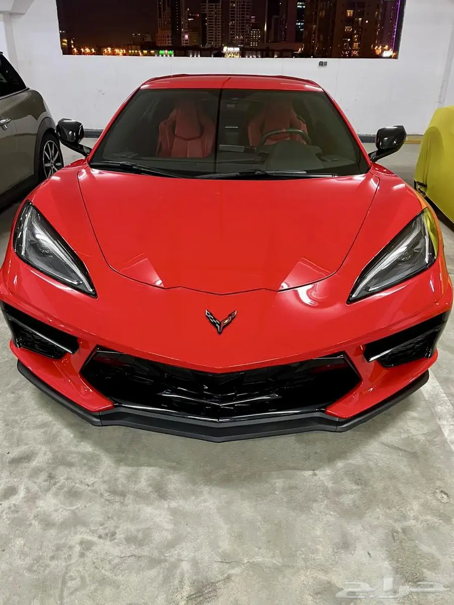 كورفيت C8 ستنغراي كشف Corvette C8 Stingray أحمر 2023م 0