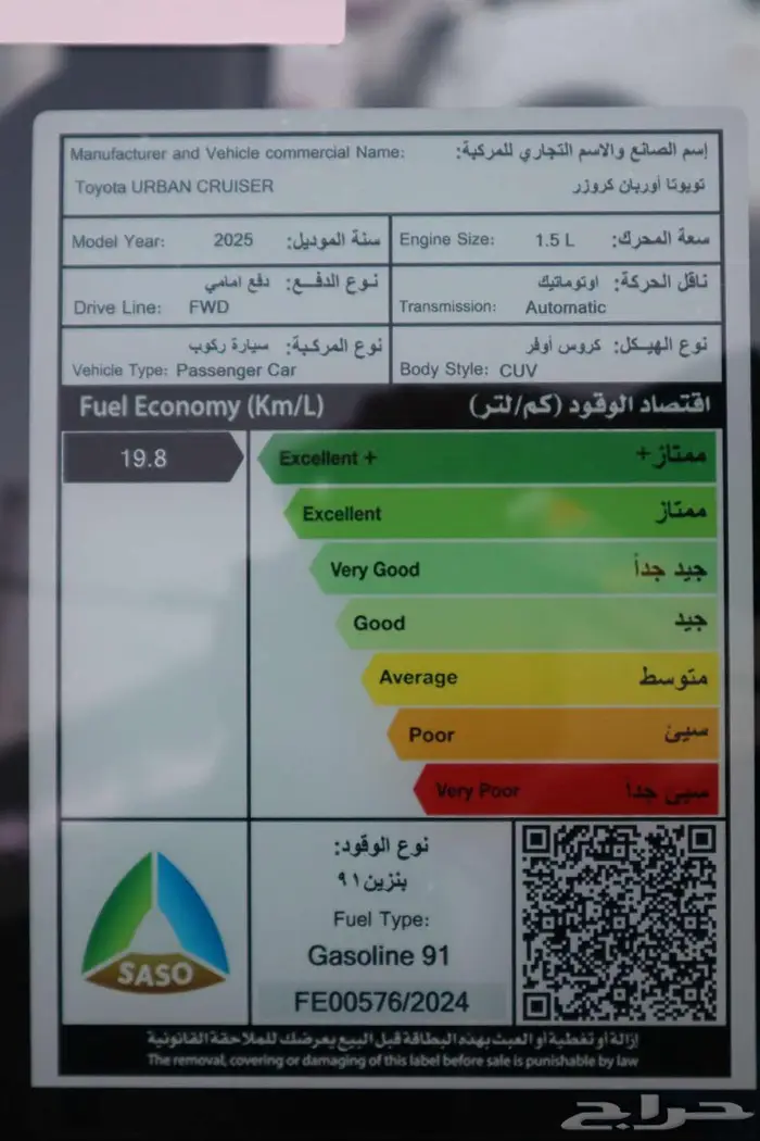 تويوتا اوربان كروز ستاندر 2025 21