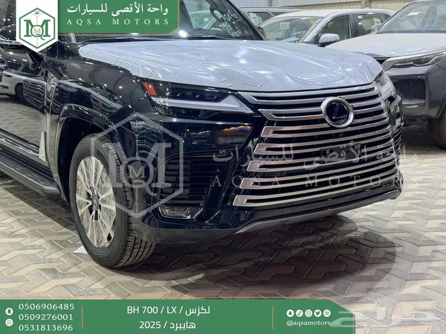 لكزس LX 700 بي اتش أسود هايبرد 2025 اقل سعر كاش واقساط 18