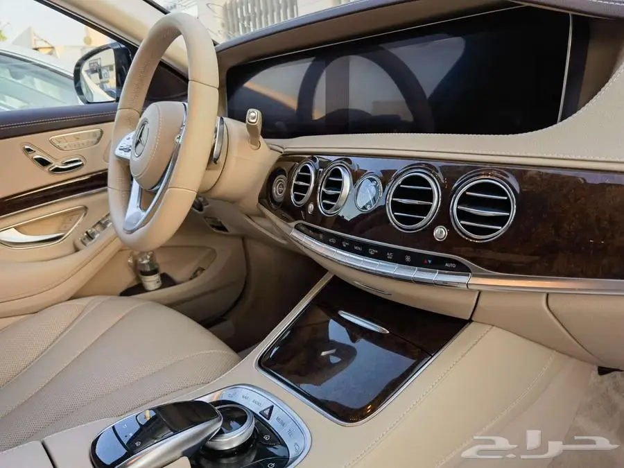 Mercedes Benz S450 2018 مميز اللون الزيتي كالجديد 5