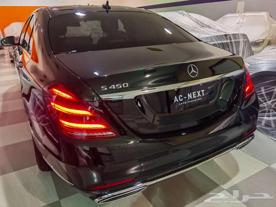 Mercedes Benz S450 2018 مميز اللون الزيتي كالجديد 6