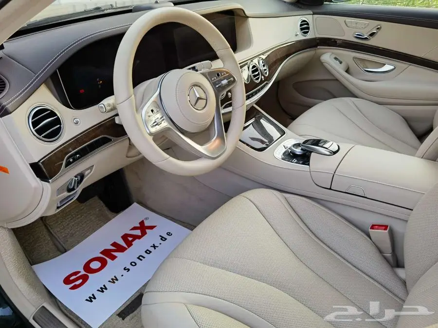 Mercedes Benz S450 2018 مميز اللون الزيتي كالجديد 3