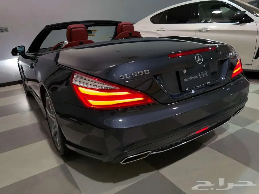 Mercedes SL550 كشف لون مميز من النوادر عالشرط 1