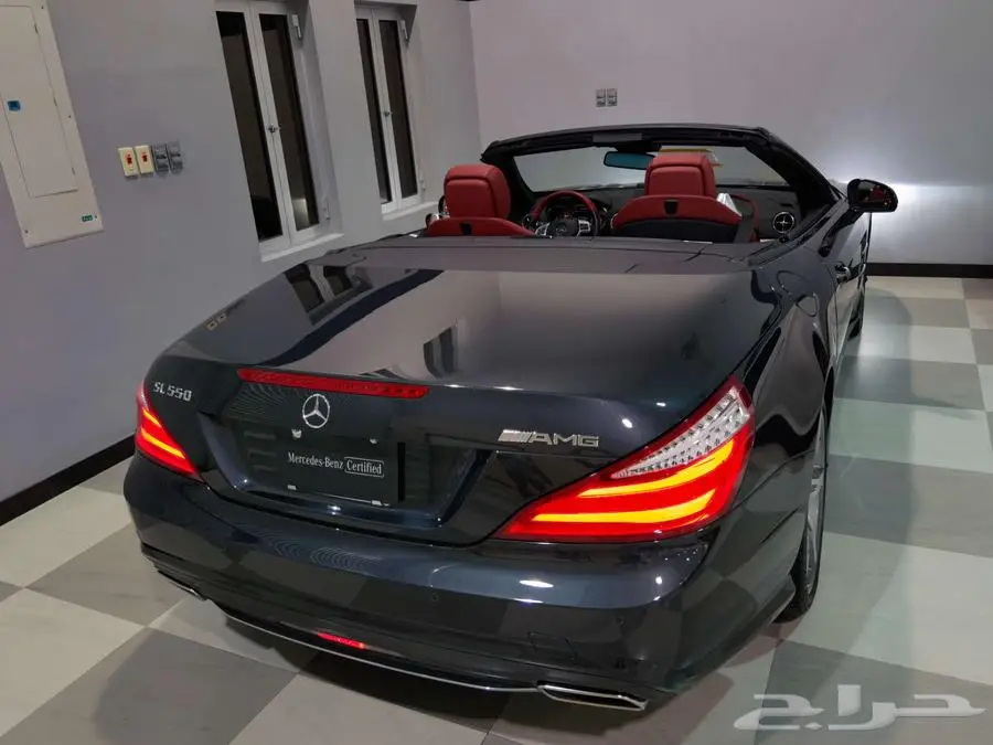 Mercedes SL550 كشف لون مميز من النوادر عالشرط 6