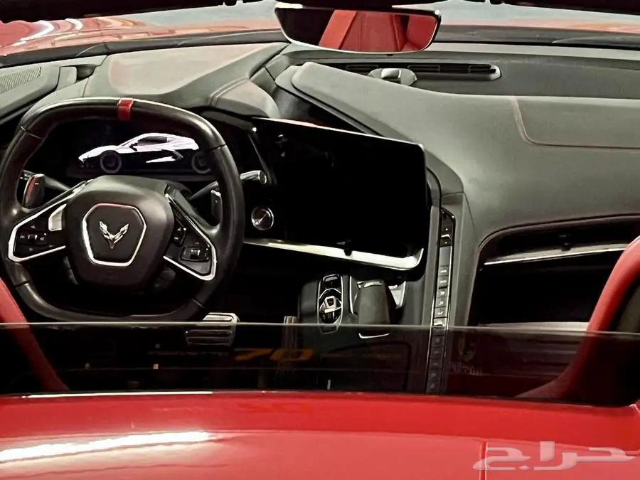 كورفيت C8 ستنغراي كشف Corvette C8 Stingray أحمر 2023م 12