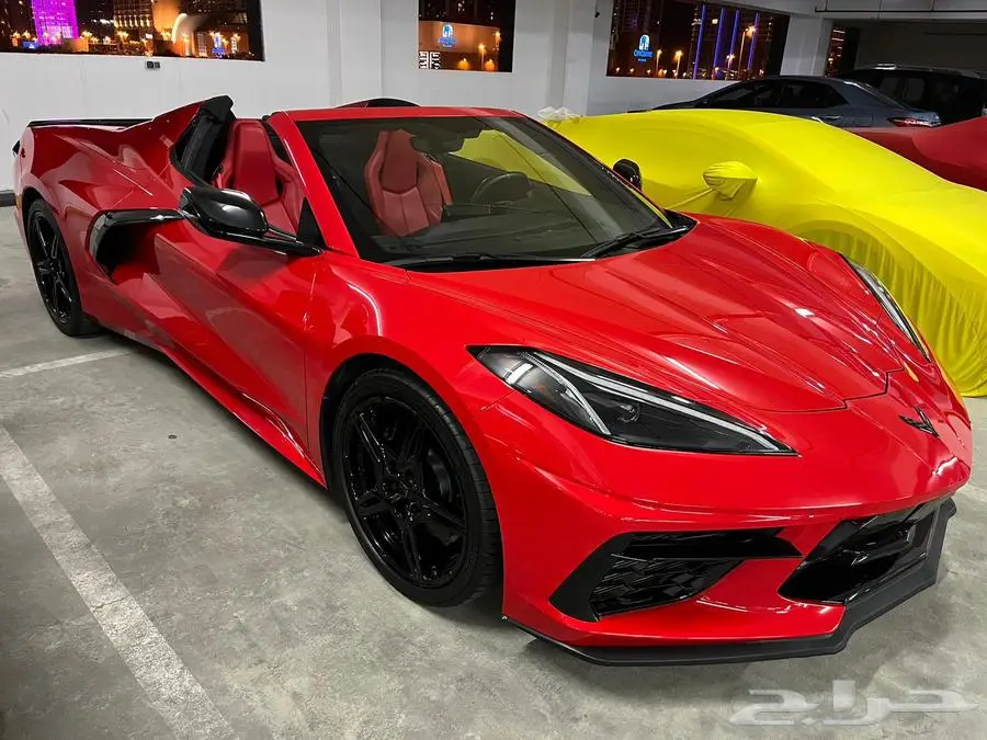 كورفيت C8 ستنغراي كشف Corvette C8 Stingray أحمر 2023م 11