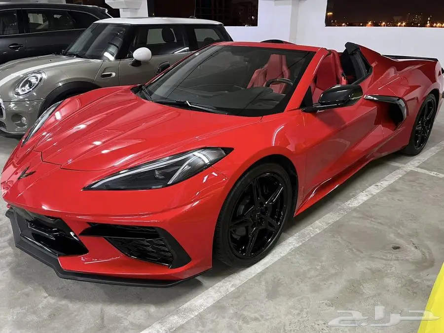كورفيت C8 ستنغراي كشف Corvette C8 Stingray أحمر 2023م 3